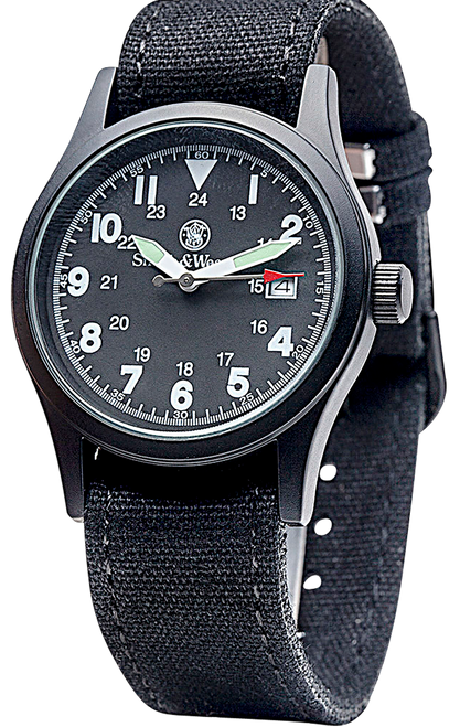 S&W SWW1464BK Smith & Wesson Military Watch Black