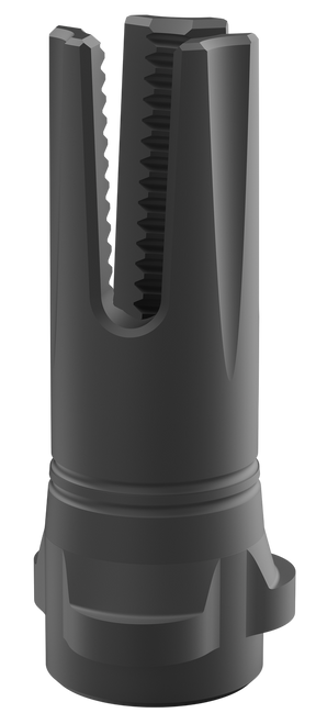 Breek Arms BRK4316 Scorch 3-Prong Flash Hider Black Nitride Steel 5/8"x24 Threads 30 Cal Compatible w/ Breek-LOK 3QD