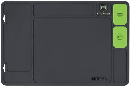 Breakthrough Clean BTSGMH  Shield Mat Gray and Green PVC 17.88"x11.88"