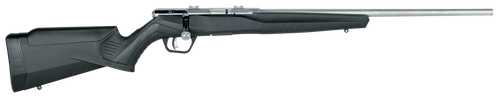 Savage Arms 70502 B Series FVSS Full Size 22 WMR 10+1 21" Matte Button Rifled Barrel, Matte Drilled & Tapped Stainless Steel Receiver, Matte Black Fixed Synthetic Stock, Right Hand