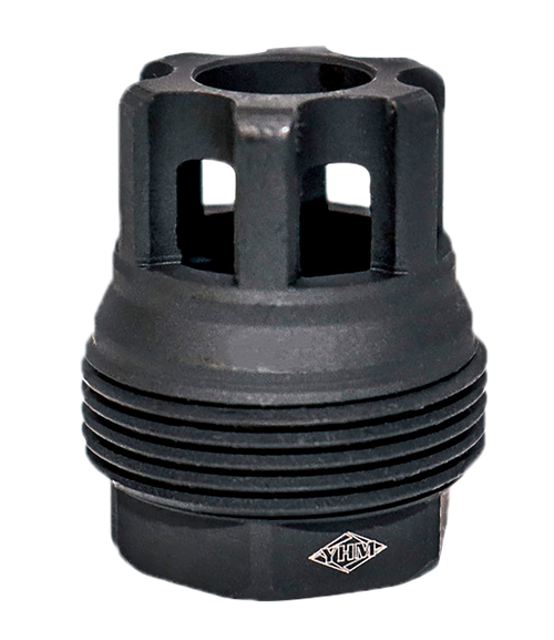 Yankee Hill 4401MB24 sRx QD Mini Muzzle Brake Black Phosphate Steel with 5/8"-24 tpi, 9mm, 1.10" OAL & 9.375" Diameter for sRx Adapters