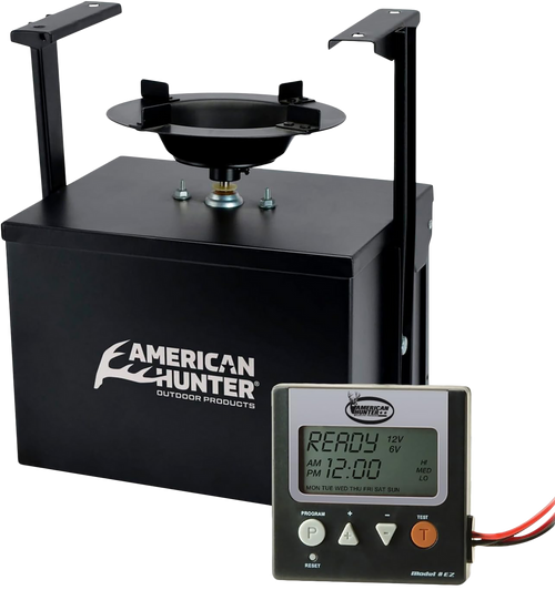 American Hunter 20558 Heavy Duty Spin Kit  8 Programs 1-30 Seconds Duration Black Features Digital Timer