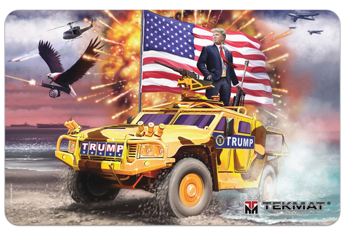 TekMat TEKR17TRUMP Trump Cleaning Mat Multi-Color Rubber 11"x17" Trump Freedom Portrait