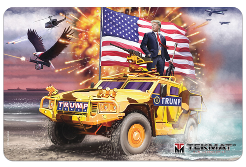 TekMat TEKR17TRUMP Trump Cleaning Mat Multi-Color Rubber 11"x17" Trump Freedom Portrait