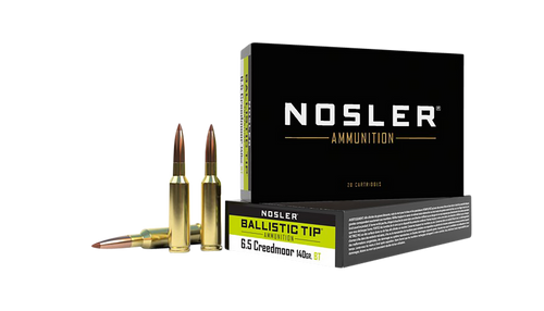 Nosler 40064 Ballistic Tip  6.5Creedmoor 140gr Spitzer Ballistic Tip 20 Per Box/10 Case