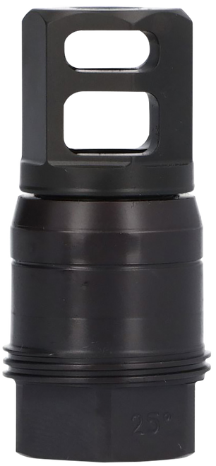 Sig Sauer SL76258X2425DEGM Clutch-Lok QD Muzzle Brake Black Stainless Steel with 5/8" 24 tpi Threads for 7.62mm 25 Degree Taper