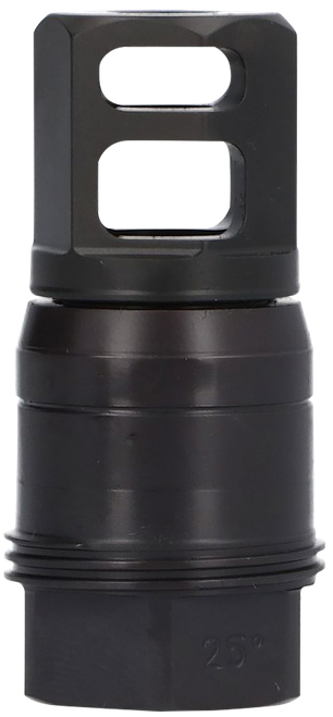 Sig Sauer SL76258X2425DEGM Clutch-Lok QD Muzzle Brake Black Stainless Steel with 5/8" 24 tpi Threads for 7.62mm 25 Degree Taper
