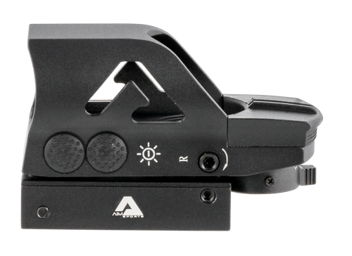 Aim Sports RT506C Full-Size Reflex Sight  Matte Black 1x34mm Red/Green Multi Reticle