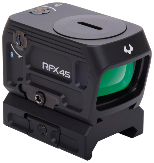 Viridian 9810059 RFX45  Black Anodized 1 x 24 mm x 15.5 mm 5 MOA Green Dot ACRO/Picatinny Low Mount