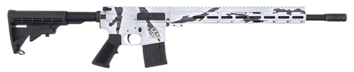 Great Lakes Firearms GL15223PSNO AR-15  223 Wylde 30+1 16" Black Nitride Threaded Barrel, Pursuit Snow Cerakote Aluminum Receiver w/Picatinny Rail, M-LOK Handguard, Black Polymer Stock, Mil-Spec Grip