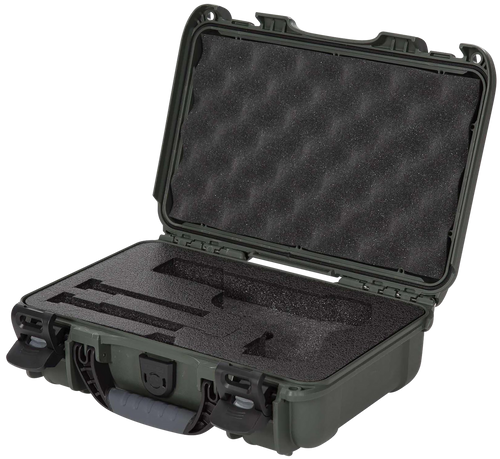 Nanuk 909CLASG6 909 Classic Gun Case Waterproof & Airline Approved Olive Polyethylene w/ Closed-Cell Foam 11.44" L x 7" W x 3.68" H Interior Dimensions