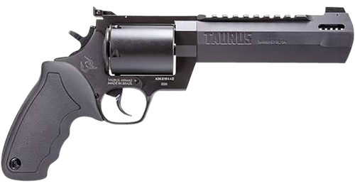 Taurus 2500061RH Raging Hunter  Large Frame 500 S&W Mag 5rd 6.75" Black Ported/Target Crown Barrel, Matte Black Oxide Cylinder, Black Steel Frame Black Rubber Grip