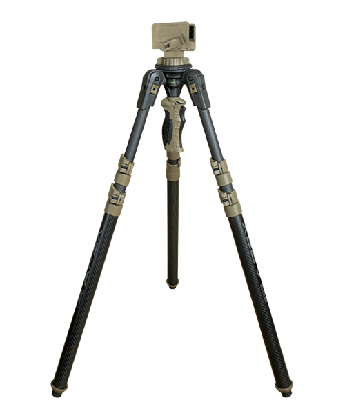 Primos 65900 Trigger Stick Apex Tripod made of Aluminum with Carbon Fiber/Flat Dark Earth Accent Finish, 28"-62" Vertical Adjustment & Rubber Feet