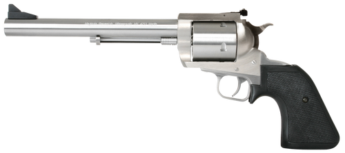 Magnum Research BFR45707 BFR Long Cylinder Large Frame 45-70 Gov 5 Shot, 7.50" Brushed Stainless Steel Barrel, Cylinder & Frame, Black Hogue Rubber Grip, Exposed Hammer