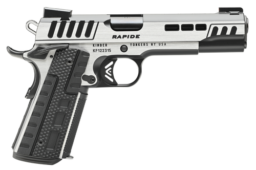 Kimber Mfg.,inc 3000426  Rapide Scorpius 10mm 8+1 5" Black KimPro II w/ Brush Polished Flats Stainless Steel Slide G10 Grip