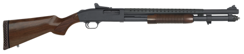 Mossberg 51665 590A1 Retrograde 12 Gauge 3" 8+1 20" Parkerized Heavy-Walled Barrel Black Rec with Ghost Ring Sight Walnut Stock Right Hand