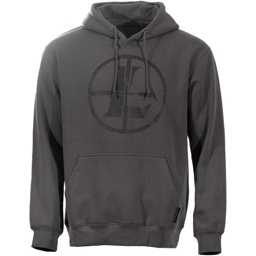 Leupold Distressed Reticle Hoodie Gunmetal XL