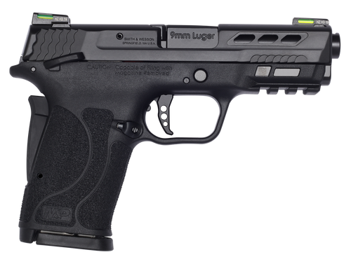 Smith & Wesson 13223 Performance Center M&P Shield EZ M2.0 9mm Luger 3.83" 8+1 Matte Black Black Armornite Stainless Steel Ported Slide Black Polymer Grip