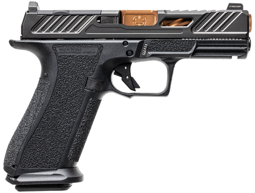Shadow Systems SS3039CA XR920 Elite 9mm 10+1 Bronze TICN Black Nitride Optic Cut/Serrated/Window Cut Stainless Steel Slide Black Black Interchangeable Backstrap Grip *CA Compliant
