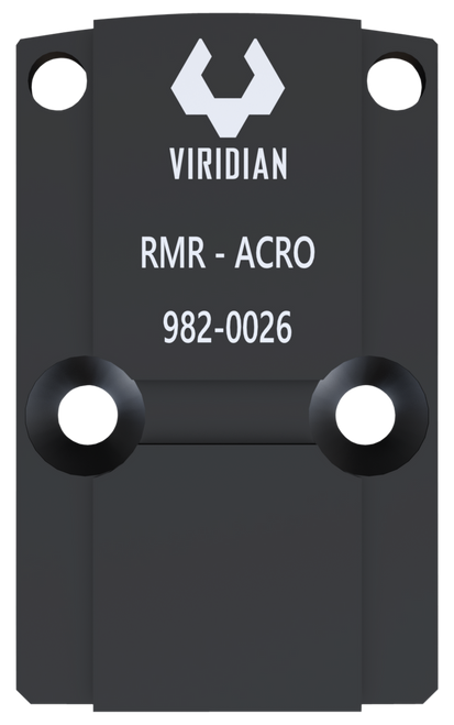 Viridian 9820026 RFX45 RMR Mounting Adapter  Black Anodized