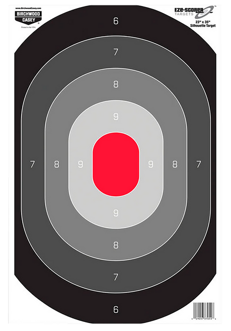 Birchwood Casey 37054 EZE-Scorer  Silhouette Paper Target 23" x 35" 100 Per Pkg