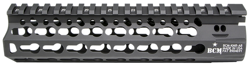 BCM KMRA8556BK KMR Alpha Handguard 8" Keymod Style Made of Aluminum with Black Anodized Finish for AR-15