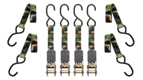 MUDDY MUD-SDRS8-4PK   1"X8' STD DUTY RATCHET STRAP