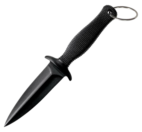Cold Steel CS-92FBB FGX Boot Blade II 3.25" Fixed Plain Black Griv-Ex Blade/Black Checkered Kray-Ex Handle