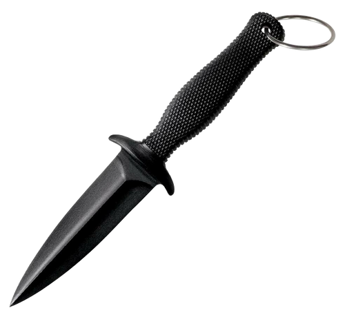 Cold Steel CS-92FBB FGX Boot Blade II 3.25" Fixed Plain Black Griv-Ex Blade/Black Checkered Kray-Ex Handle