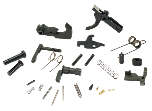 White Label Armory WLA-LOW-1014-01  Lower Parts Kit For AR Platform Curved Trigger Black