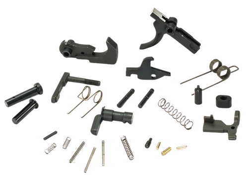 White Label Armory WLA-LOW-1014-01  Lower Parts Kit For AR Platform Curved Trigger Black
