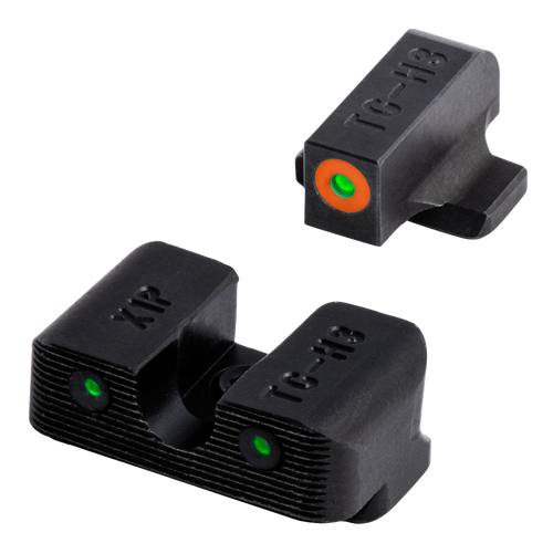 TruGlo TG231X1C Tritium Pro  Black | Green Tritium Orange Outline Front Sight Green Tritium Rear Sight
