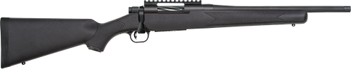Mossberg 28228 Patriot Carbine 308 Win 5+1 18" Matte Blued Threaded Bull Barrel, Matte Blued Picatinny Rail Receiver, Black Fixed Synthetic Stock