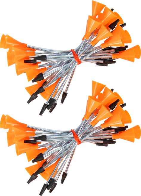 Cold Steel CSB625M Broadhead Darts Orange/Silver .625" Diameter 50 Pieces