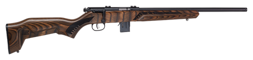 Savage Arms 91937 93 Minimalist Full Size 22 WMR 10+1 18" Matte Black Threaded Barrel, Matte Black Drilled & Tapped Carbon Steel Receiver, Natural Brown Boyd's Minimalist Laminate Stock, Right Hand