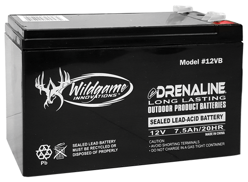 Wildgame Innovations WGIWGIBT0011 Edrenaline Rechargeable Battery Black 12.0 Volts