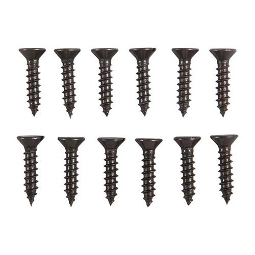 8X3/4'' STEEL FLAT HEAD WOOD SCREWS BLUED 12 PACK