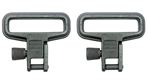 GrovTec US Inc GTSW05 Mil-Force  Swivel Set Rifle 1.25" Black Zinc Phosphate Steel