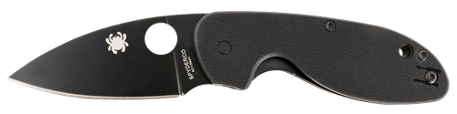 Spyderco C216GPBBK Efficient  2.98" Folding Plain Black DLC 8Cr13MoV SS Blade/Black Textured G10 Handle