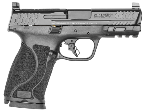 Smith & Wesson 13389 M&P M2.0  Full Size 10mm Auto 15+1, 4" Black Armornite Stainless Steel Barrel, Optic Cut/Serrated Stainless Steel Slide, Matte Black Polymer Frame w/Picatinny Rail