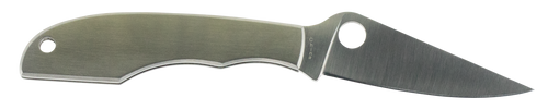 Spyderco C138P GrassHopper  2.30" Folding Clip Point Plain 12C27 Sandvik Blade Engraved Spyderco Bug Stainless Steel Handle