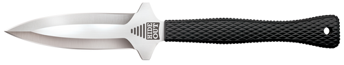 Cold Steel CS49NDE Hide Out  3" Fixed Plain Satin Polished Japanese AUS-8A SS Blade/ Black Contoured & Checkered Kray-Ex Handle