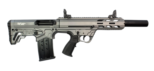 Gforce Arms GFY11220TG GFY-1 USA 12 Gauge Semi-Auto 3" 5+1 18.50" Black Threaded Barrel, Tactical Gray Cerakote Aluminum Receiver w/Picatinny Rail, Gray Bullpup Polymer Stock, Polymer Grip