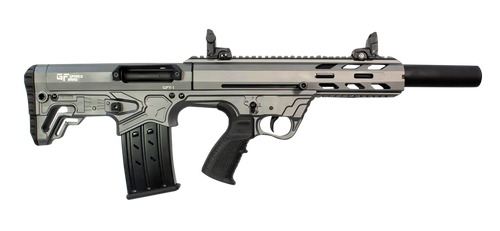 Gforce Arms GFY11220TG GFY-1 USA 12 Gauge Semi-Auto 3" 5+1 18.50" Black Threaded Barrel, Tactical Gray Cerakote Aluminum Receiver w/Picatinny Rail, Gray Bullpup Polymer Stock, Polymer Grip