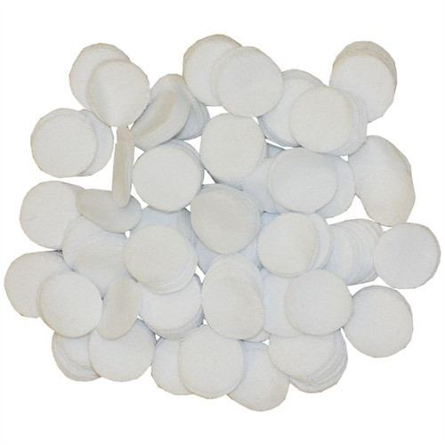 ROUND COTTON FLANNEL PATCHES, .875'' .17/.22 CAL, 1000 PACK