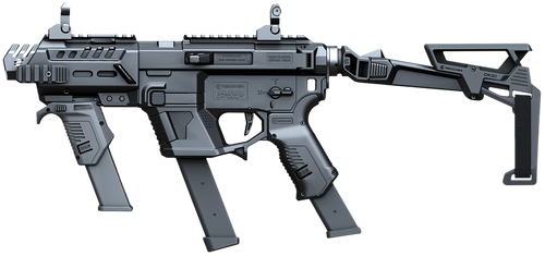 Recover Tactical PIXPMGFBR01 P-IX+MG  PG9 SR20 Metal Front Guard Folding Brace Black