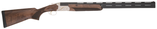 TriStar 33146 Trinity II LT Full Size 28 Gauge Break Open 3" 2rd 28" Black Over/Under Vent Rib Barrel, Engraved Silver Aluminum Receiver, Fixed Turkish Walnut Stock, Right Hand