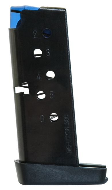 Mec-Gar MGPT7386B Taurus 6rd 380 ACP Fits Taurus PT738 TCP, Blued Carbon Steel