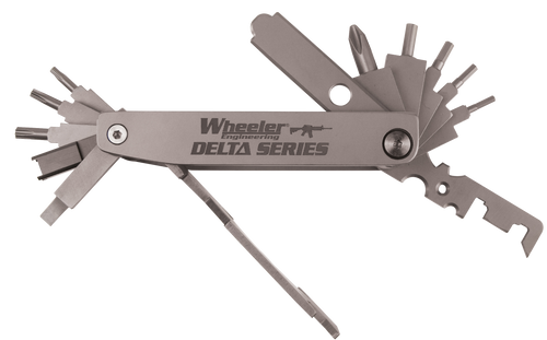 Wheeler 1078948 Delta Series Compact Multi-Tool Silver Folding Stainless Steel AR Platform