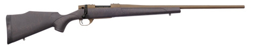 Weatherby VWB222RR4T Vanguard Weatherguard 22-250 Rem 5+1 24" Threaded, Burnt Bronze Barrel/Rec, Black with Bronze Webbing Monte Carlo Stock